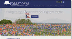 Desktop Screenshot of forestoaksfuneralhome.com